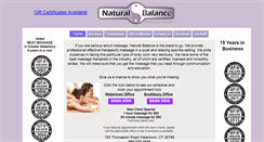 Desktop Screenshot of naturalbalancect.com